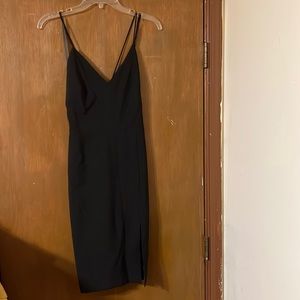 Beautiful black cocktail ALine dress from BeBe